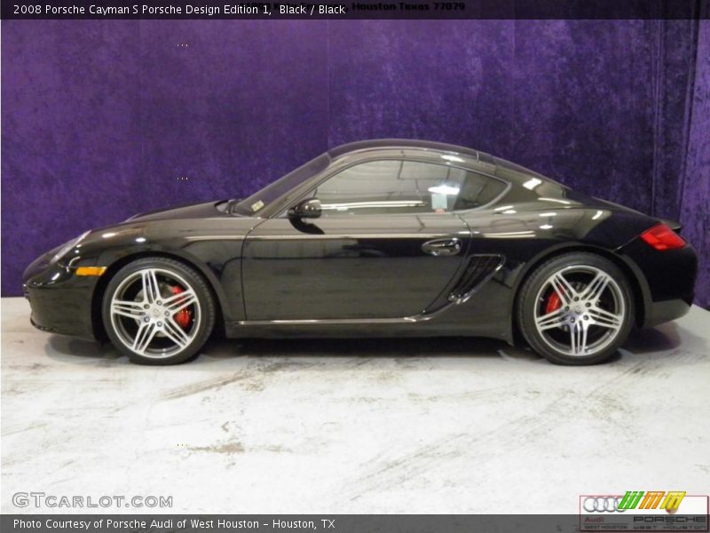 Black / Black 2008 Porsche Cayman S Porsche Design Edition 1