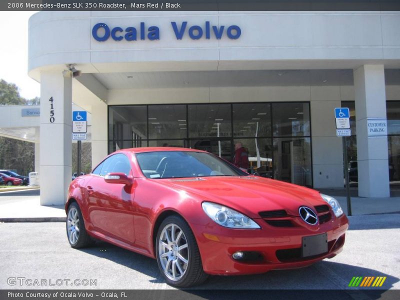 Mars Red / Black 2006 Mercedes-Benz SLK 350 Roadster