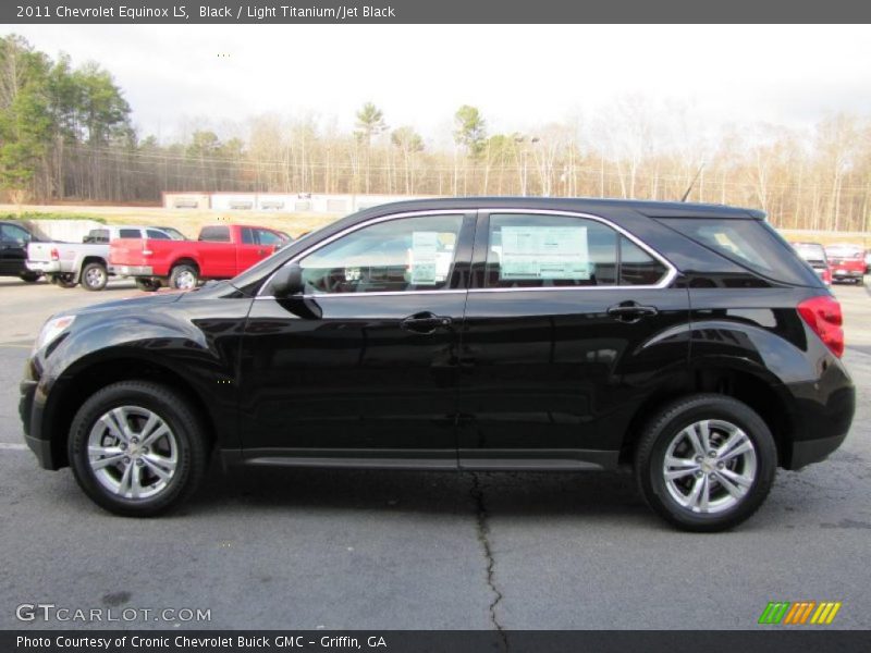 Black / Light Titanium/Jet Black 2011 Chevrolet Equinox LS