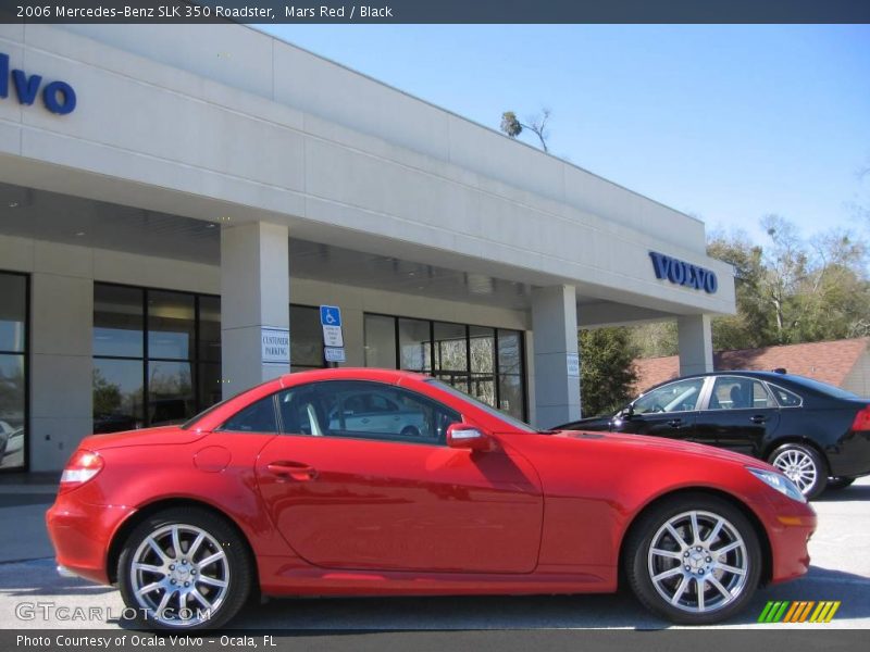Mars Red / Black 2006 Mercedes-Benz SLK 350 Roadster