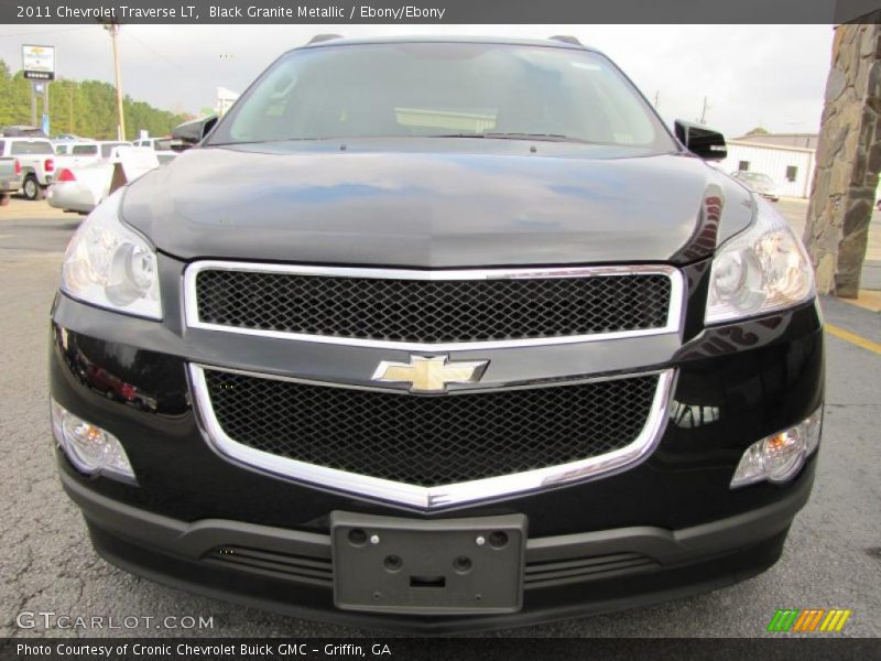 Black Granite Metallic / Ebony/Ebony 2011 Chevrolet Traverse LT