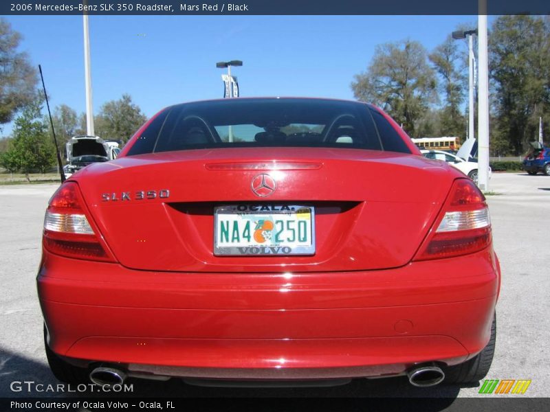 Mars Red / Black 2006 Mercedes-Benz SLK 350 Roadster