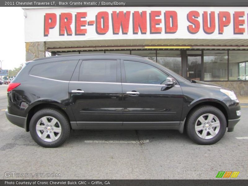 Black Granite Metallic / Ebony/Ebony 2011 Chevrolet Traverse LT