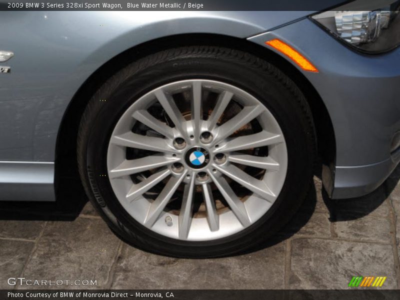 Blue Water Metallic / Beige 2009 BMW 3 Series 328xi Sport Wagon