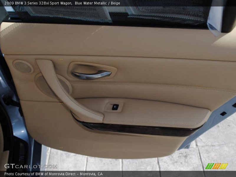 Blue Water Metallic / Beige 2009 BMW 3 Series 328xi Sport Wagon