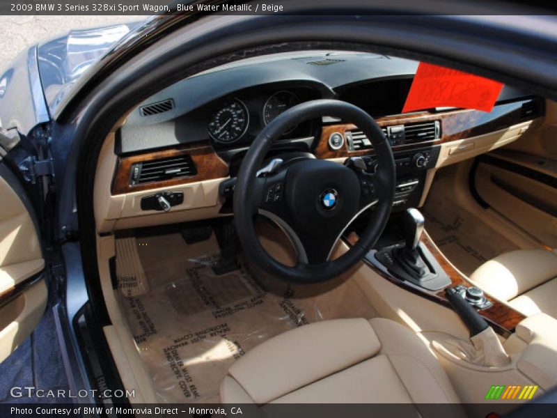 Blue Water Metallic / Beige 2009 BMW 3 Series 328xi Sport Wagon