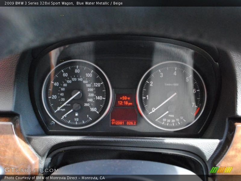  2009 3 Series 328xi Sport Wagon 328xi Sport Wagon Gauges