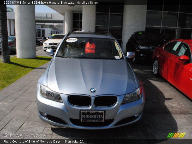 Blue Water Metallic / Beige 2009 BMW 3 Series 328xi Sport Wagon