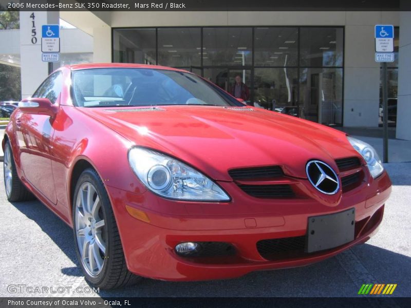 Mars Red / Black 2006 Mercedes-Benz SLK 350 Roadster