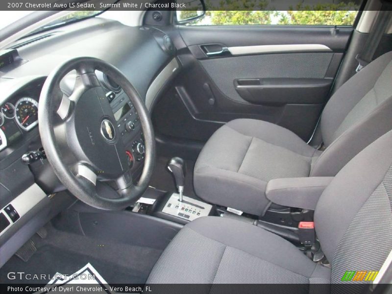Summit White / Charcoal Black 2007 Chevrolet Aveo LS Sedan