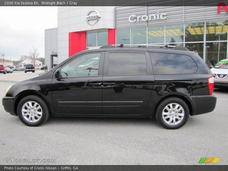 Midnight Black / Gray 2006 Kia Sedona EX
