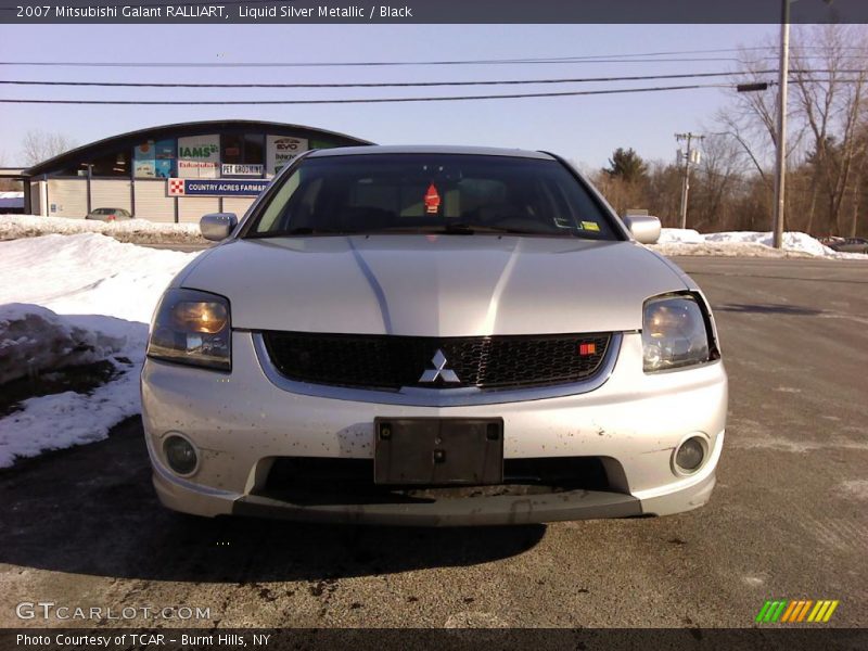 Liquid Silver Metallic / Black 2007 Mitsubishi Galant RALLIART