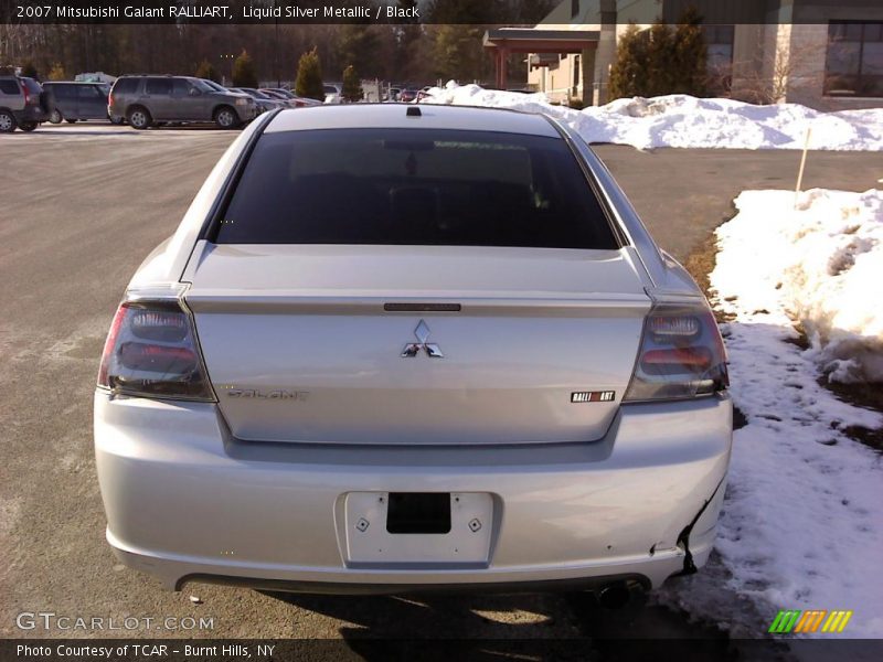 Liquid Silver Metallic / Black 2007 Mitsubishi Galant RALLIART