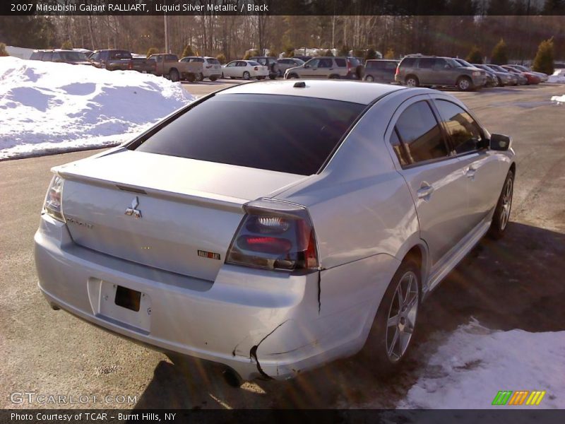 Liquid Silver Metallic / Black 2007 Mitsubishi Galant RALLIART