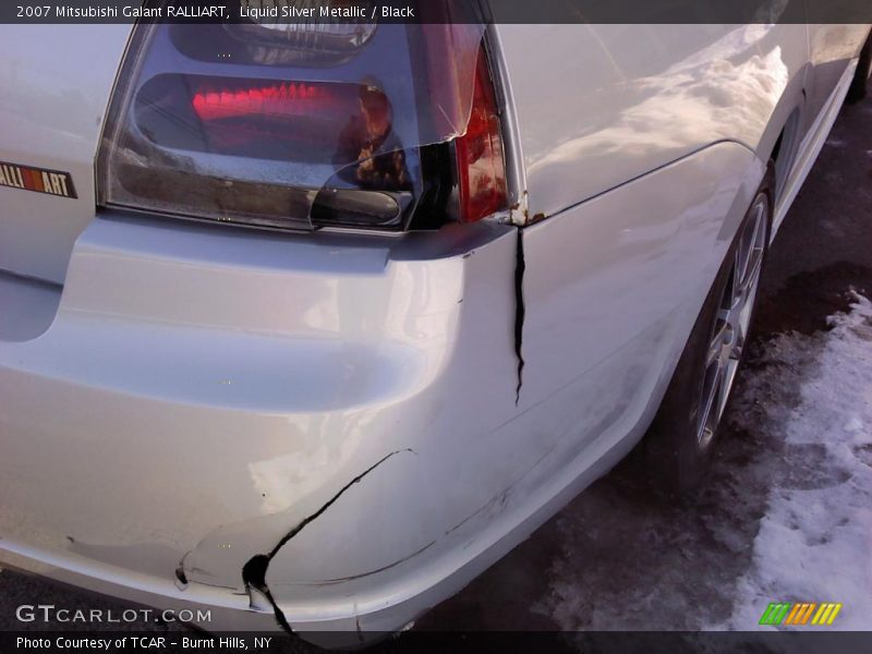 Liquid Silver Metallic / Black 2007 Mitsubishi Galant RALLIART