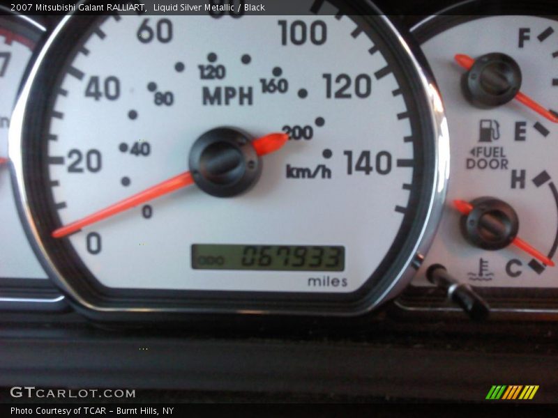 Liquid Silver Metallic / Black 2007 Mitsubishi Galant RALLIART