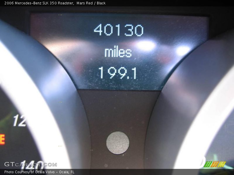 Mars Red / Black 2006 Mercedes-Benz SLK 350 Roadster