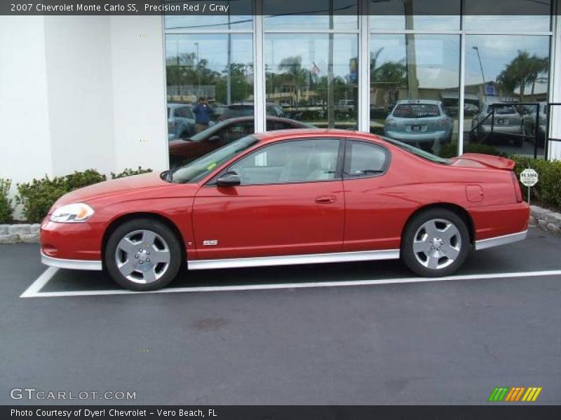 Precision Red / Gray 2007 Chevrolet Monte Carlo SS