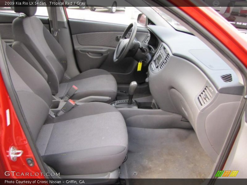 Tropical Red / Gray 2009 Kia Rio LX Sedan