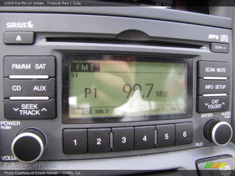 Tropical Red / Gray 2009 Kia Rio LX Sedan