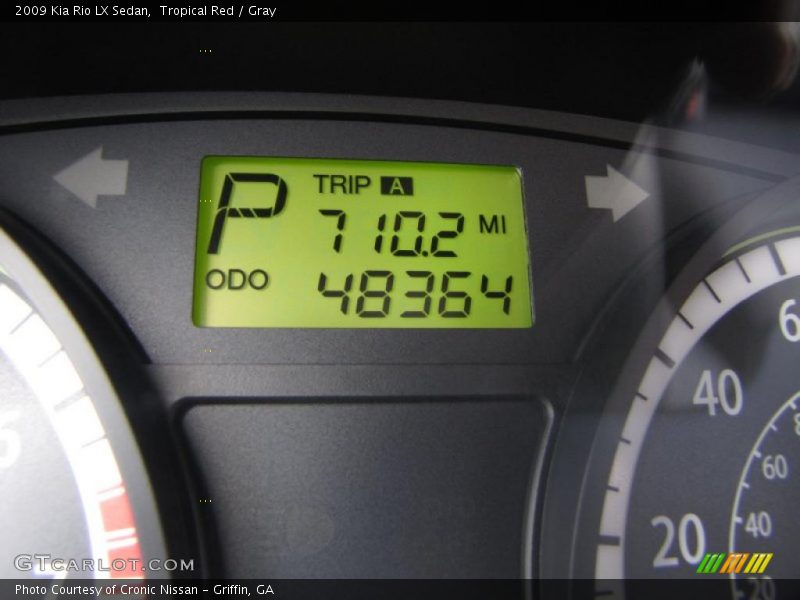 Tropical Red / Gray 2009 Kia Rio LX Sedan