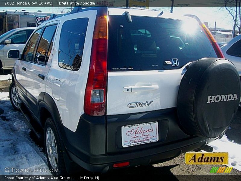 Taffeta White / Saddle 2002 Honda CR-V EX 4WD