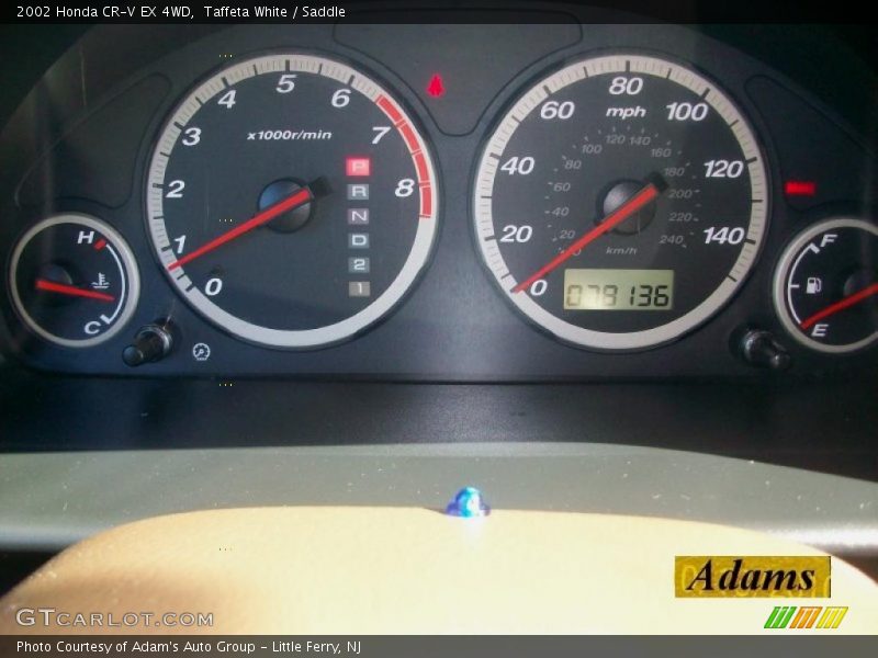 Taffeta White / Saddle 2002 Honda CR-V EX 4WD