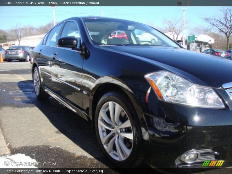 Black Obsidian / Wheat 2008 Infiniti M 45x AWD Sedan