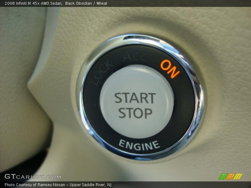 Black Obsidian / Wheat 2008 Infiniti M 45x AWD Sedan