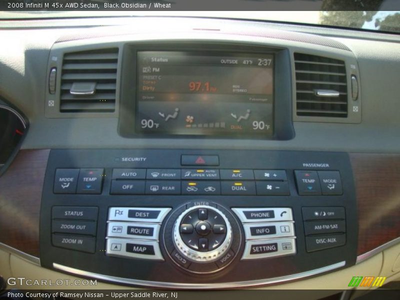 Black Obsidian / Wheat 2008 Infiniti M 45x AWD Sedan