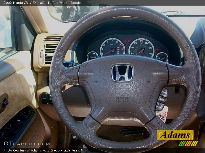 Taffeta White / Saddle 2002 Honda CR-V EX 4WD