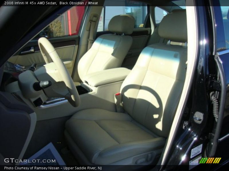 Black Obsidian / Wheat 2008 Infiniti M 45x AWD Sedan