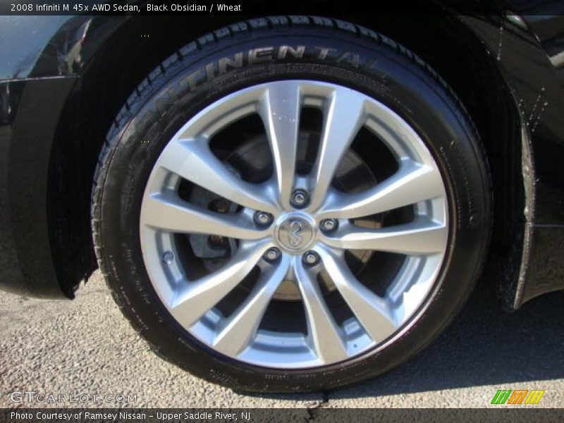 Black Obsidian / Wheat 2008 Infiniti M 45x AWD Sedan