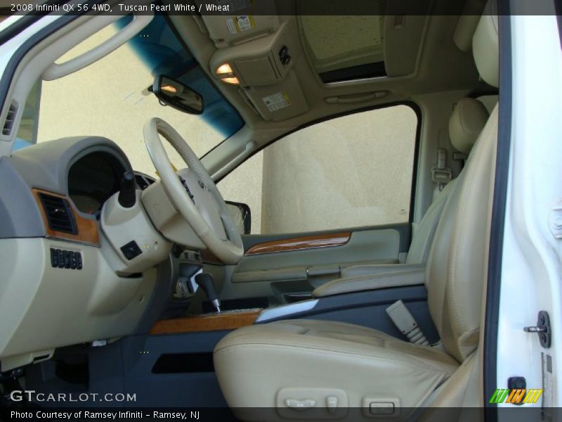 Tuscan Pearl White / Wheat 2008 Infiniti QX 56 4WD