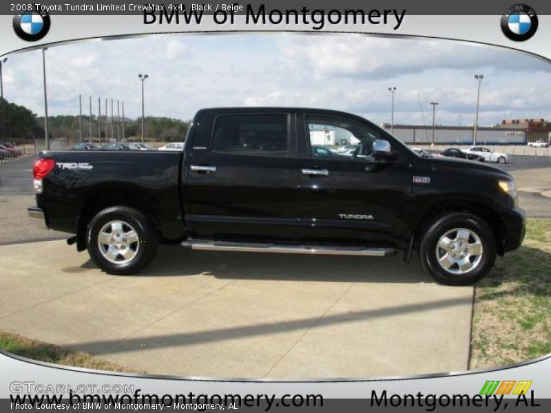 Black / Beige 2008 Toyota Tundra Limited CrewMax 4x4