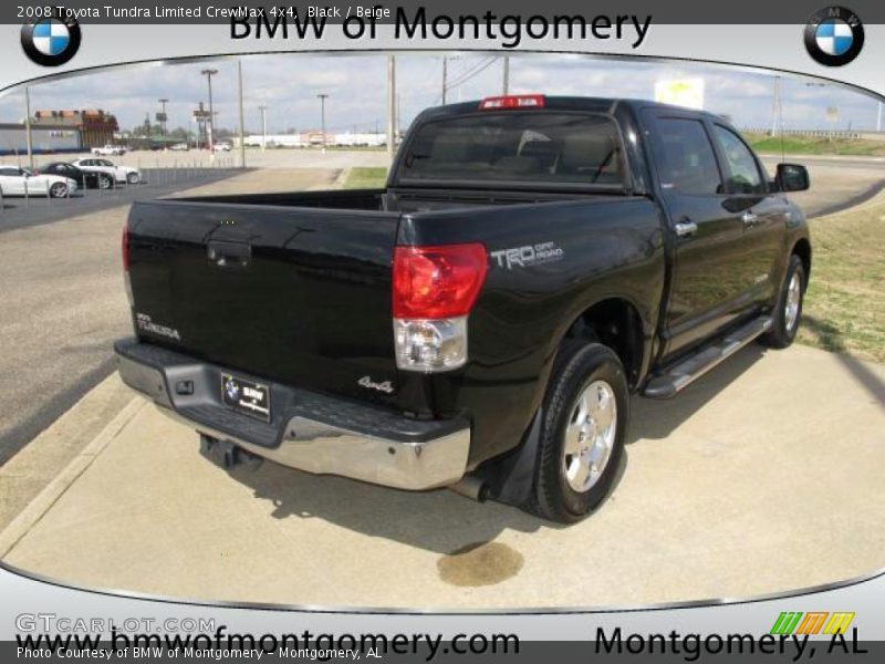 Black / Beige 2008 Toyota Tundra Limited CrewMax 4x4