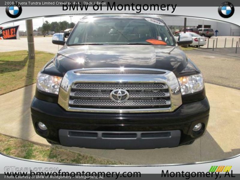 Black / Beige 2008 Toyota Tundra Limited CrewMax 4x4