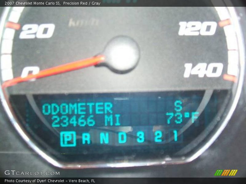 Precision Red / Gray 2007 Chevrolet Monte Carlo SS