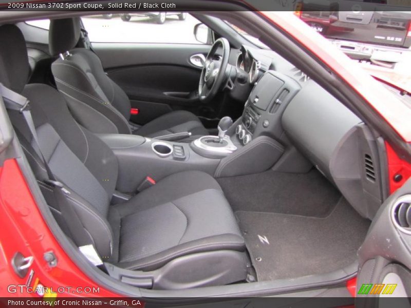 Solid Red / Black Cloth 2009 Nissan 370Z Sport Coupe