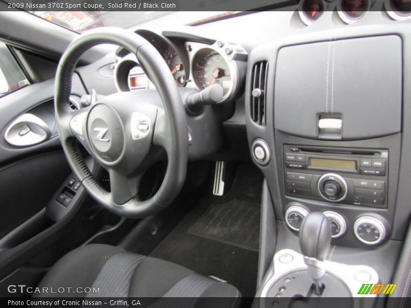 Solid Red / Black Cloth 2009 Nissan 370Z Sport Coupe