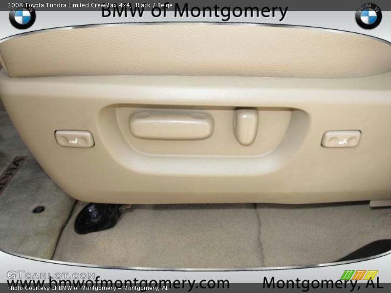 Black / Beige 2008 Toyota Tundra Limited CrewMax 4x4