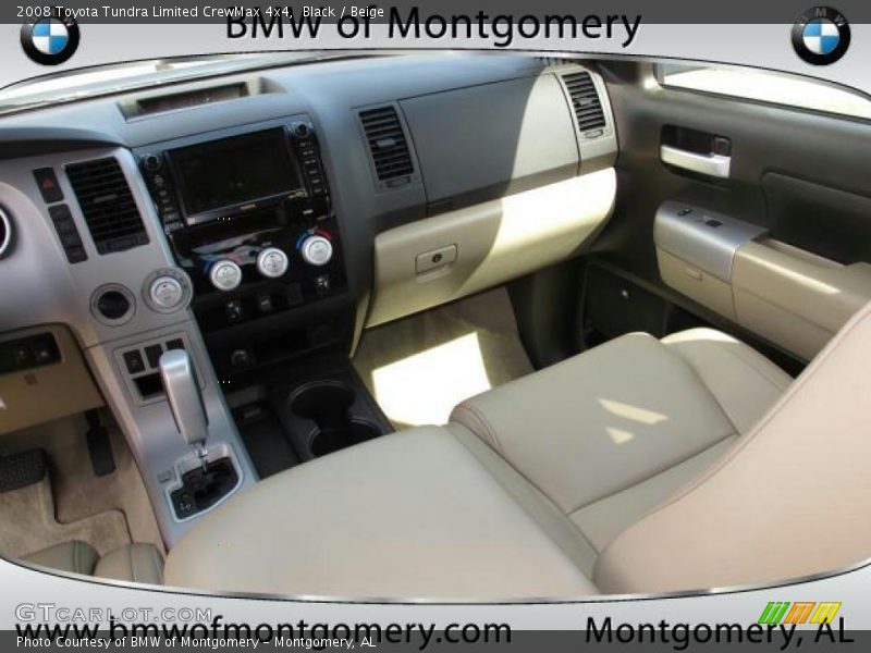 Black / Beige 2008 Toyota Tundra Limited CrewMax 4x4