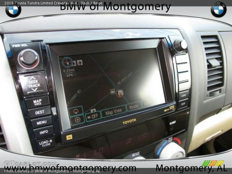 Black / Beige 2008 Toyota Tundra Limited CrewMax 4x4