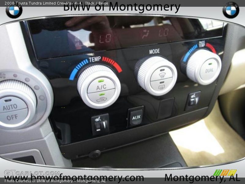 Black / Beige 2008 Toyota Tundra Limited CrewMax 4x4