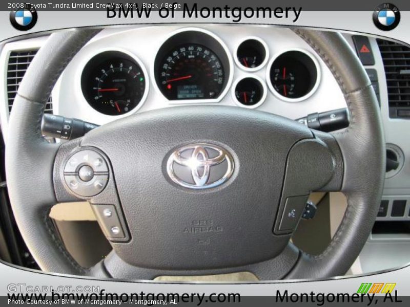 Black / Beige 2008 Toyota Tundra Limited CrewMax 4x4