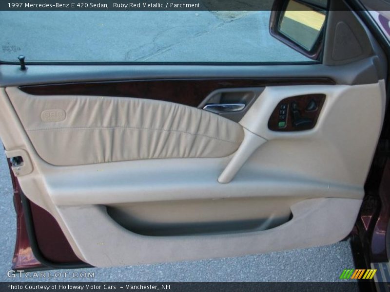 Ruby Red Metallic / Parchment 1997 Mercedes-Benz E 420 Sedan