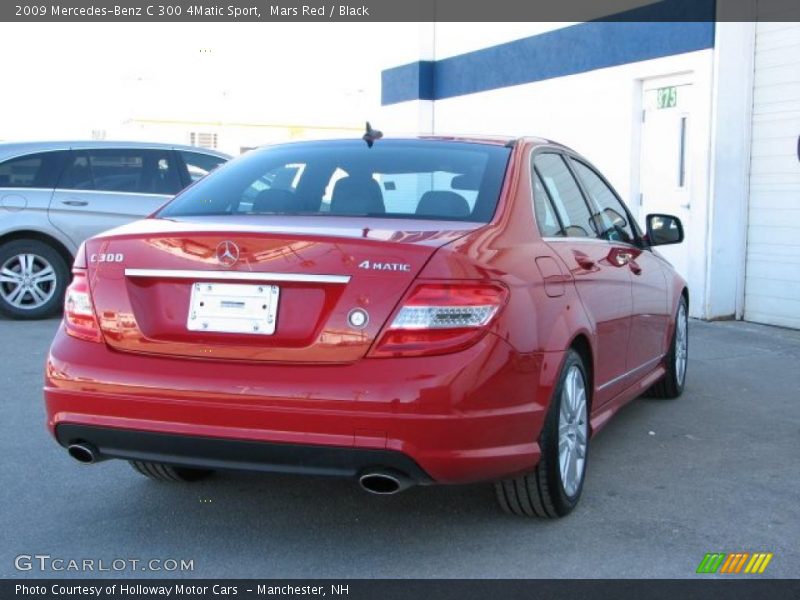 Mars Red / Black 2009 Mercedes-Benz C 300 4Matic Sport