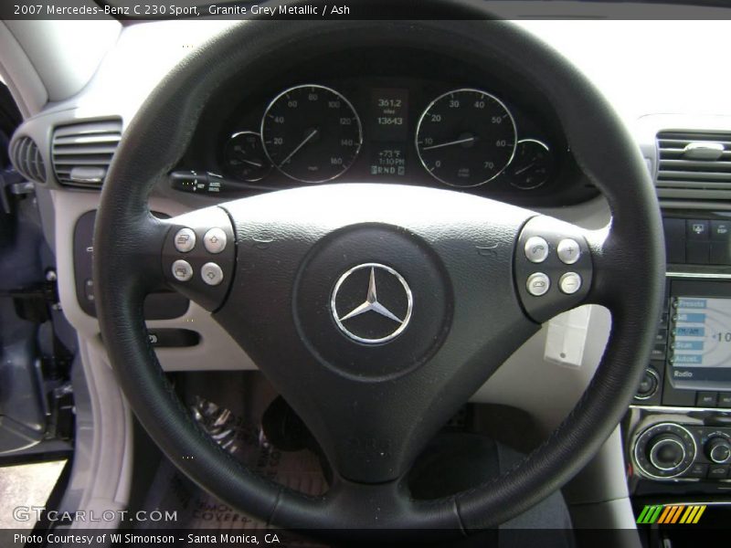 Granite Grey Metallic / Ash 2007 Mercedes-Benz C 230 Sport