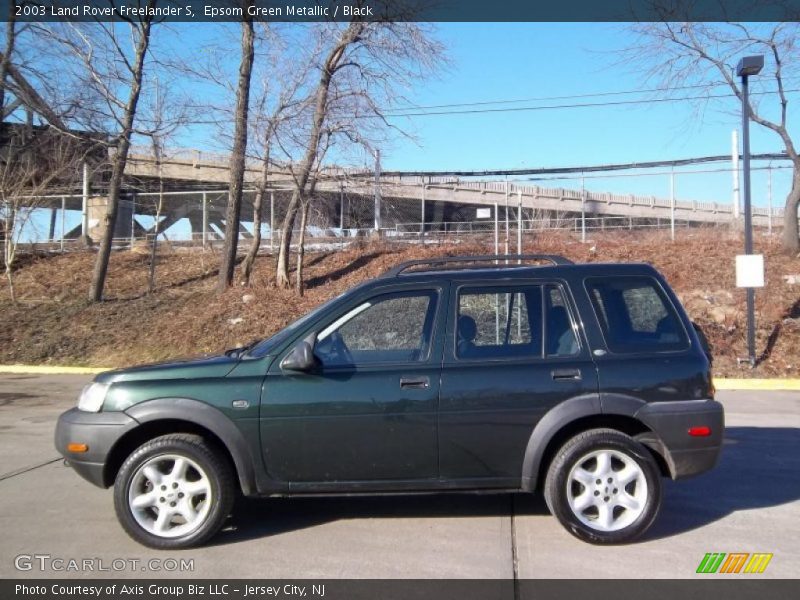 Epsom Green Metallic / Black 2003 Land Rover Freelander S