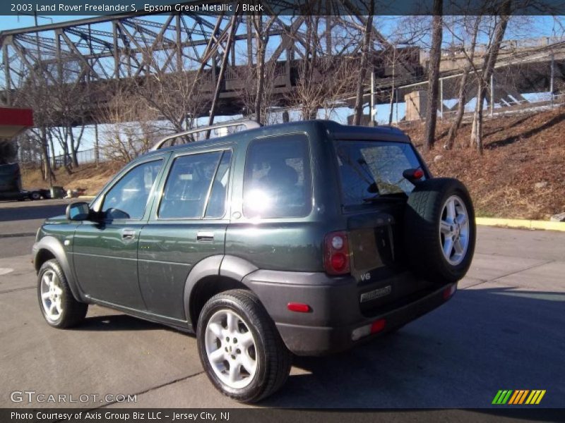 Epsom Green Metallic / Black 2003 Land Rover Freelander S